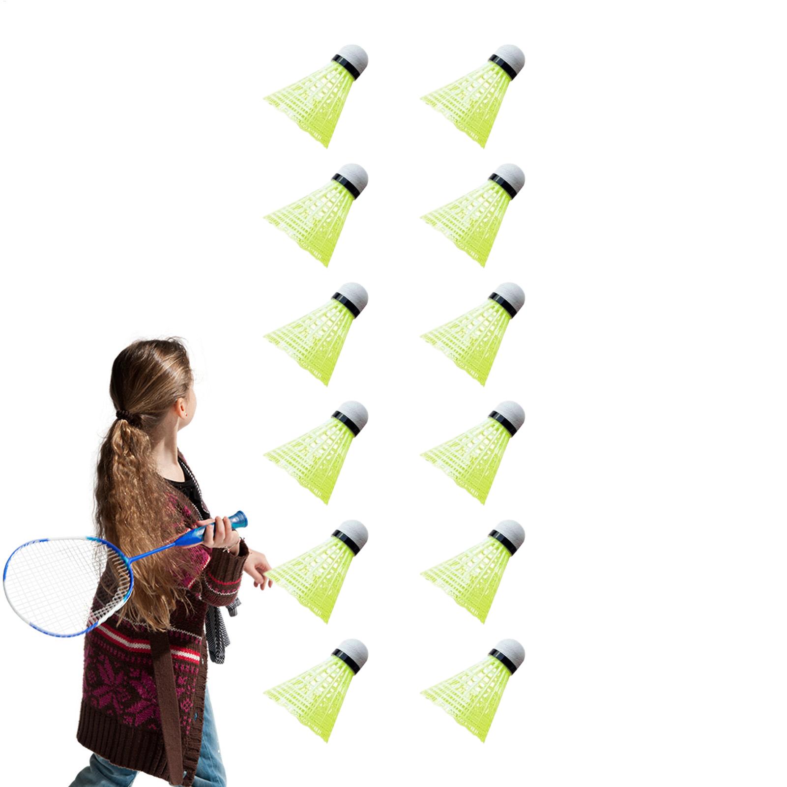 Nylon Shuttlecock 12 - Badminton Raketleleri 12 Parça Rüzgara Dayanıklı