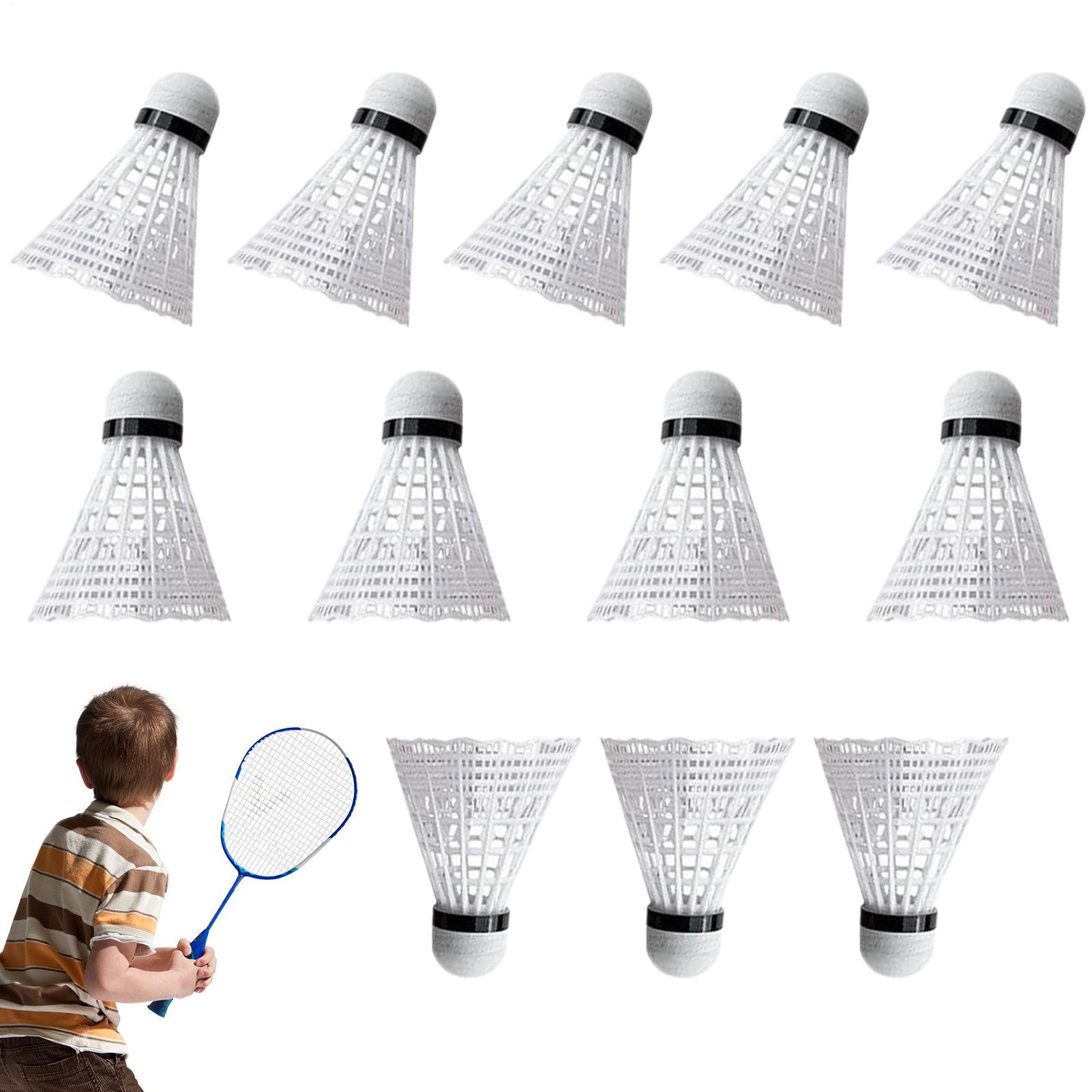 Nylon Shuttlecock 12 - Badminton Topu 12 Parça Taşınabilir Spor