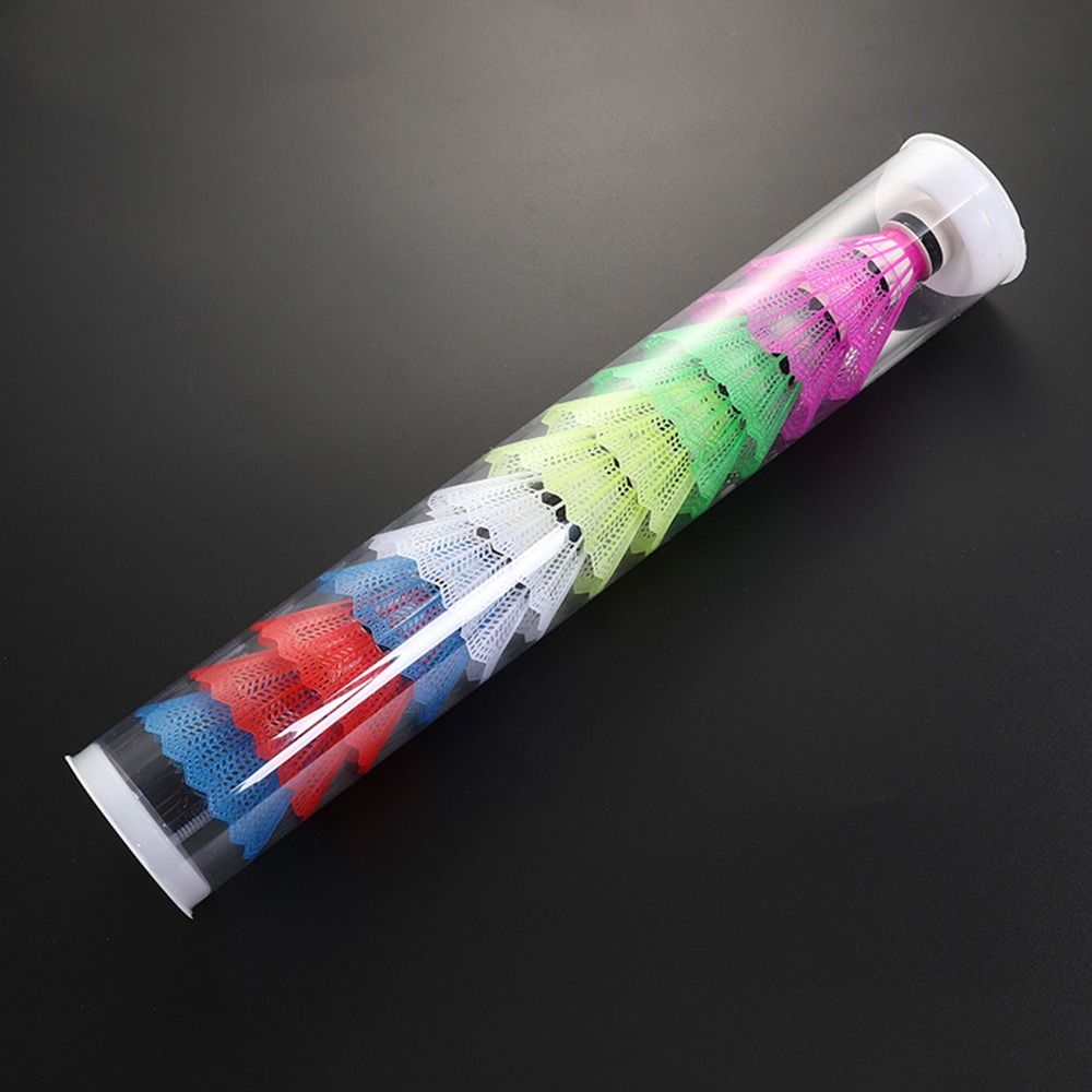 Nylon Shuttlecock 12 - 12 adet spor malzemeleri rüzgar geçirmez